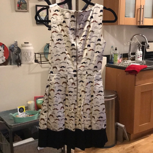 Adorable Fit and Flare Mustache Dress - Picture 5 of 5